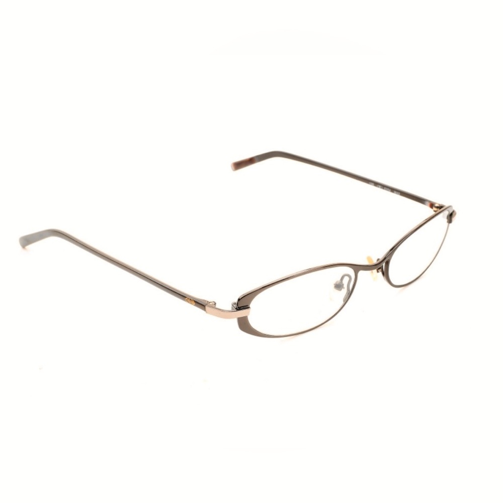 Valentino Authentic Vintage Women's Bronze Metal Eyeglasses with Original Case - Picture 10 of 12